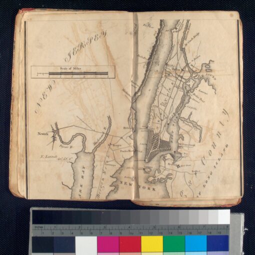 1820 Map of the Hudson from New York Harbor the Fort Washington