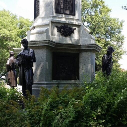 Civil War Memorial at Greenwood Cemetery in Brooklyn New York