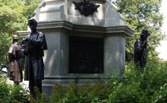 Civil War Memorial at Greenwood Cemetery in Brooklyn New York