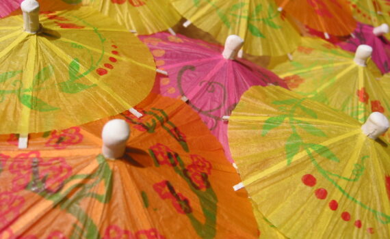 Colorful Paper Drink Umbrellas